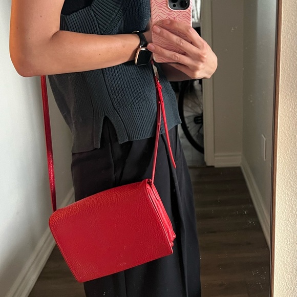 Aritzia Auxiliary red orange leather purse - Picture 15 of 15